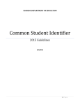 Common Student Identifier - Florida Department of Education