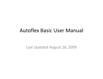 Autoflex Basic User Manual