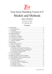 TSM4 Documentation  - Time Series Modelling (TSM)
