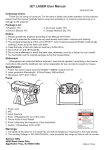 JET LASER User Manual