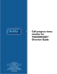 Call progress tones monitor for TMS320C6201 Overview