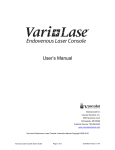 User`s Manual - Vascular Solutions