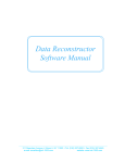 Data Reconstructor Softeware Manual, rev A