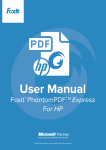 Foxit PhantomPDF Express for HP_User Manual