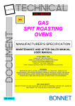 GAS SPIT ROASTING OVENS