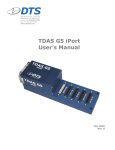 TDAS G5 iPort User`s Manual - Diversified Technical Systems