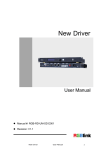 New Driver User Manual