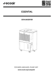 ESSENTIAL Dehumidifier User Manual