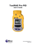 ToxiRAE Pro PID user manual