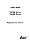 Programmer`s Manual TSP700/800 Series - i