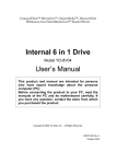 Ｉｎｔｅｒｎａｌ 6 ｉｎ 1 Ｄｒｉｖｅ Users Manual