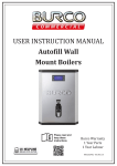 USER INSTRUCTION MANUAL Autofill Wall Mount Boilers