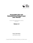 PowerDNA DIO-416 Solenoid Drive Output Layer User Manual