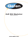 4X2 DVI Switcher manual.indd