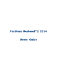 RestoreIT User Manual
