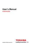 User`s Manual - TOSHIBA FORUMS