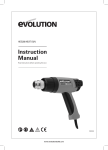 Instruction Manual - Evolution Power Tools