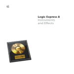 Logic Express 8 Instruments and Effects