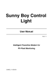 Sunny Boy Control Light - SMA Solar Technology AG