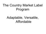 The New Country Market Label Program