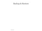 Backup & Restore