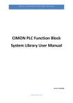 cimon plc function block system library user manual
