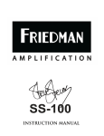 SS100 Manual - Friedman Amplification