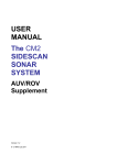 USER MANUAL The CM2 SIDESCAN SONAR SYSTEM