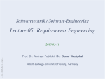 Requirements Engineering - Software Engineering