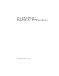 Onyx2™ InfiniteReality® Digital Video Port (DVP2) Specification