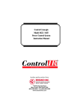 Instruction Manual Model 1022 / 1025 Control Concepts Power