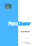 to PhotoCleaner User Manual