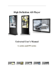 User`s Manual - Lcd & Led Signs