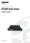 User Manual AO 6004 rev C