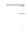 Multi-View Stereo Documentation Release 1 Jean