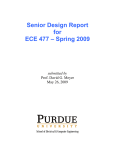 Senior Design Report for ECE 477 – Spring 2009