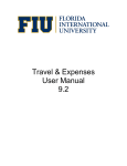 Travel and Expenses User Manual 9.2