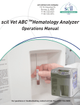 scil Vet ABC ™Hematology Analyzer