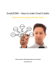 Data2CRM User Manual