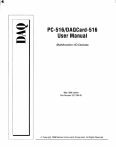 PC-516/DAQCard-516 User Manual