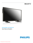 Philips BDL5571V Tv User Guide Manual Operating Instructions Pdf