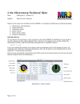 2.4m Observatory Technical Note