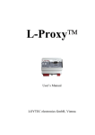 L-Proxy User`s Manual
