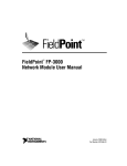FieldPoint FP-3000 Network Module User Manual
