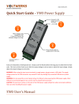VW Power Supply VW User s Manual