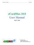 eCardMax 10.0 User Manual