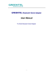 GREENTEL Bluetooth Serial Adapter User Manual