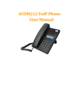 ACOM212 VoIP Phone User Manual