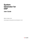 Xilinx System Generator for DSP User Guide (UG640)