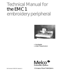 Technical Manual for the EMC 1 embroidery peripheral